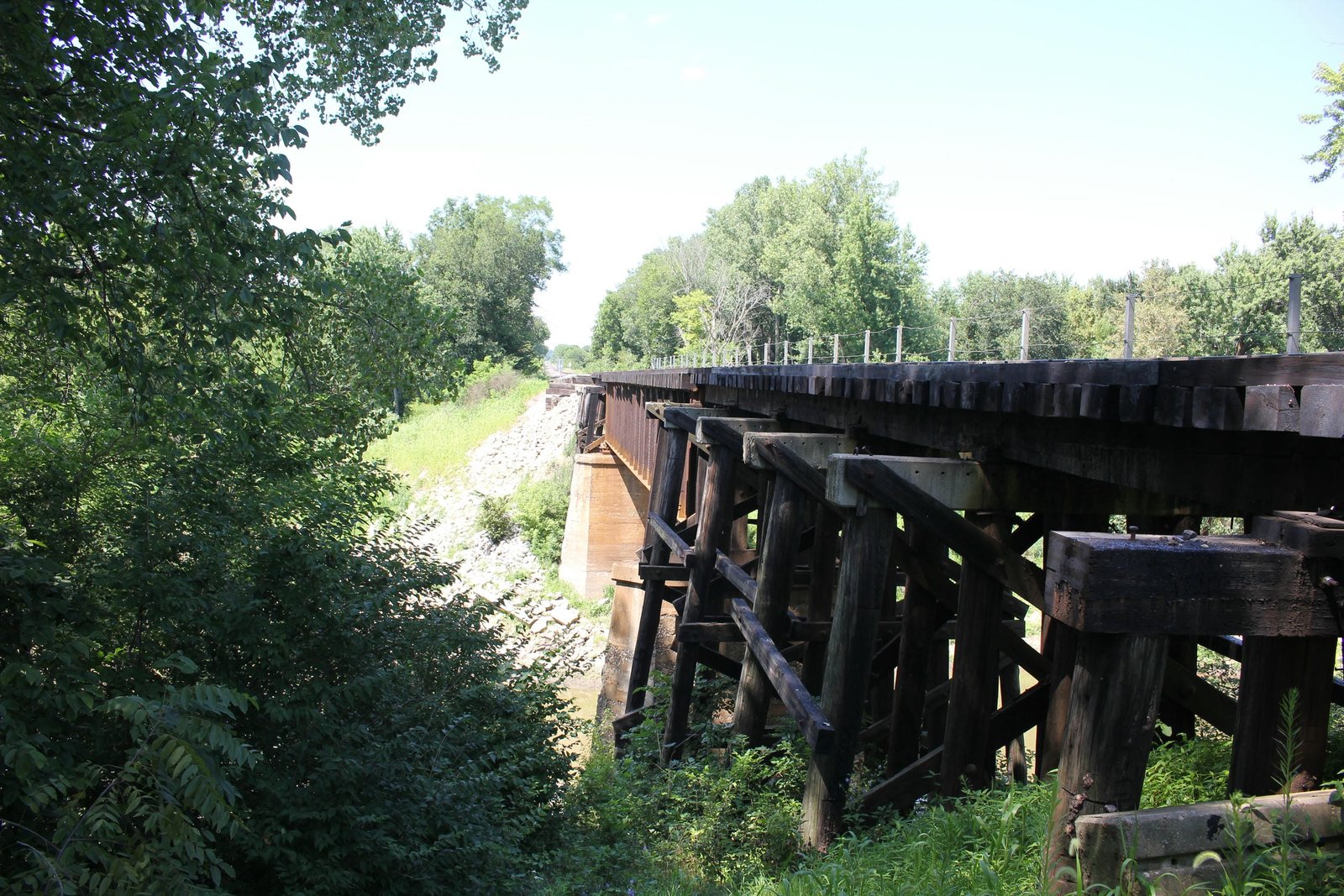 Looking north